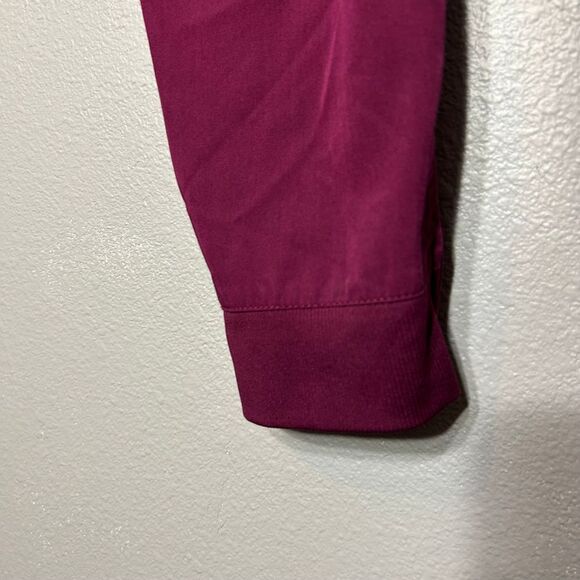 ADAR Medical Scrub Jogger Pants Burgundy Drawstring Pockets Stretch Comfort Work - Picture 5 of 7
